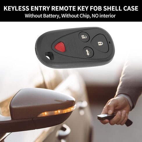 X AUTOHAUX Key Shell Case Keyless Entry Remote Key Fob Replacement Case for Acura TSX 2004-2008 for Acura TL 2002-2006 4 Buttons OUCG8D-387H-A in Saudi Arabia