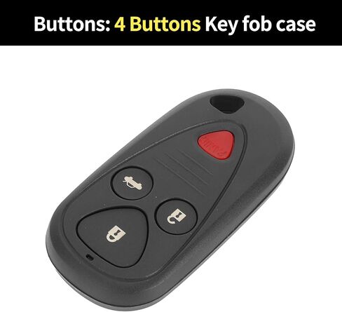 X AUTOHAUX Key Shell Case Keyless Entry Remote Key Fob Replacement Case for Acura TSX 2004-2008 for Acura TL 2002-2006 4 Buttons OUCG8D-387H-A in Saudi Arabia