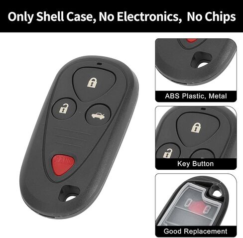 X AUTOHAUX Key Shell Case Keyless Entry Remote Key Fob Replacement Case for Acura TSX 2004-2008 for Acura TL 2002-2006 4 Buttons OUCG8D-387H-A in Saudi Arabia