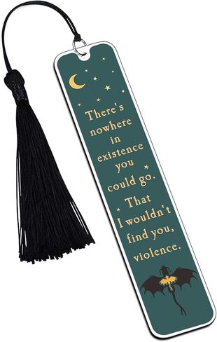 4th Merch Dragon Wing Bookmark, Book Lover Gifts for Teen Girls Women, Romantasy Merch, Valentines Gifts for College Boys, Dragon Gift for Teens, There's Nowhere in Existence You Could Go Bookmark in Saudi Arabia
