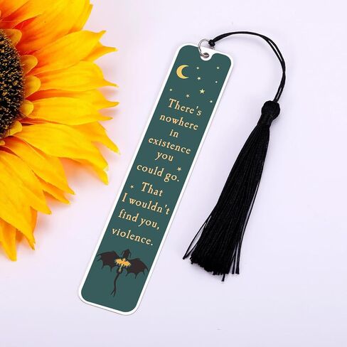 4th Merch Dragon Wing Bookmark, Book Lover Gifts for Teen Girls Women, Romantasy Merch, Valentines Gifts for College Boys, Dragon Gift for Teens, There's Nowhere in Existence You Could Go Bookmark in Saudi Arabia