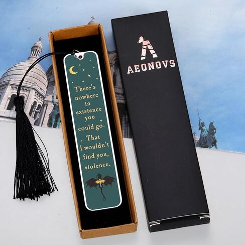 4th Merch Dragon Wing Bookmark, Book Lover Gifts for Teen Girls Women, Romantasy Merch, Valentines Gifts for College Boys, Dragon Gift for Teens, There's Nowhere in Existence You Could Go Bookmark in Saudi Arabia
