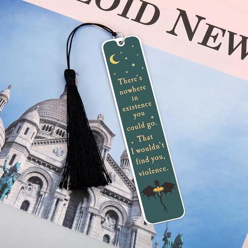 4th Merch Dragon Wing Bookmark, Book Lover Gifts for Teen Girls Women, Romantasy Merch, Valentines Gifts for College Boys, Dragon Gift for Teens, There's Nowhere in Existence You Could Go Bookmark in Saudi Arabia