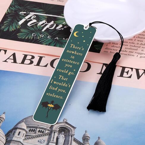 4th Merch Dragon Wing Bookmark, Book Lover Gifts for Teen Girls Women, Romantasy Merch, Valentines Gifts for College Boys, Dragon Gift for Teens, There's Nowhere in Existence You Could Go Bookmark in Saudi Arabia