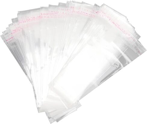 200PCS Set Kraft Bookmark Holder Display Cards with Transparent Self Adhesive Bags for Bookmark Wrapping in Saudi Arabia