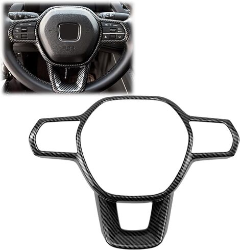 for Honda 11th Gen Civic 2022 2023 2024 2025 2026 for Honda Accord CRV CR-V HRV HR-V 2023 2024 2025 2026 Car Interior Steering Wheel Cover Trim Frame Accessories (Red) in Kuwait