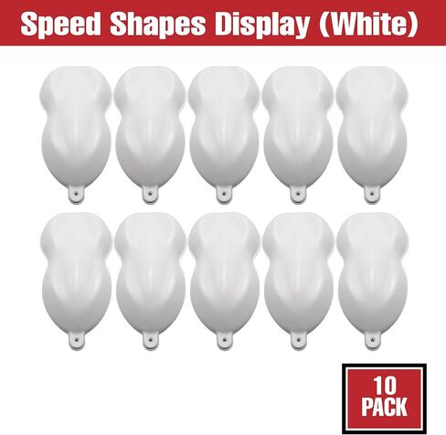 LAUCO Car Painting Additives Speed Shapes Display, Plastic Car Model for Window Tint, Painting, Wrapping, Sample Exhibition Display, Hydrodipping (10, White) in Kuwait
