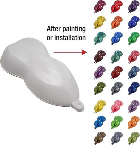 LAUCO Car Painting Additives Speed Shapes Display, Plastic Car Model for Window Tint, Painting, Wrapping, Sample Exhibition Display, Hydrodipping (10, White) in Kuwait