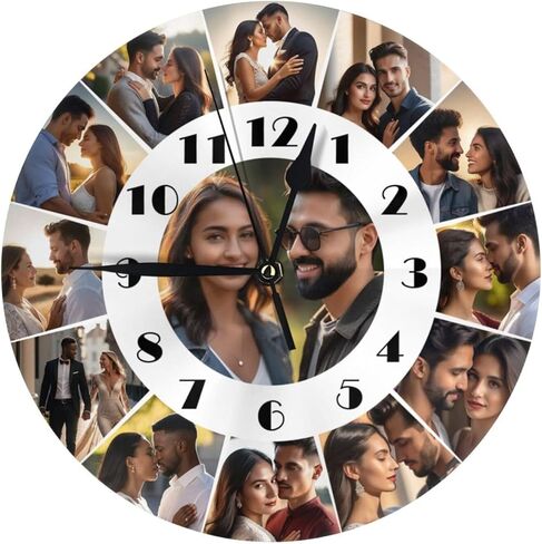 ديكور المنزل المنارة ساعة الحائط المستديرة الاكريليك الصامتة غير موقوتة الساعات الزخرفية لغرفة المعيشة المطبخ in Kuwait