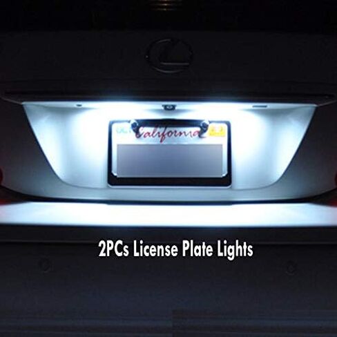 10Pc Super White 6000k Car Interior LED Light Bulb Kit Pack Compatible for 2010-2012 Hyundai Genesis Coupe in Kuwait