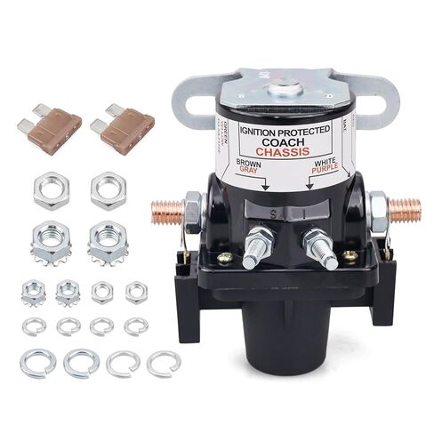 0100055000 Battery Disconnect Relay - 12V 100A Latching Solenoid Plug-in Replacement for Intellitec 01-00055-000, RV Marine Automotive Battery Cut Off Switch in Kuwait