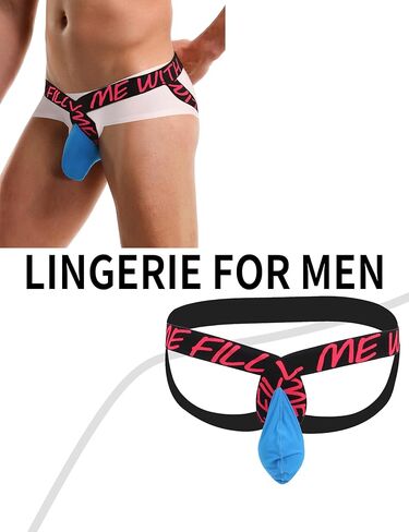 ohyeahlady Jock Strap for Men Low Rise Briefs Thong Underwear Breathable Athletic Supporters for Men Printed in Saudi Arabia