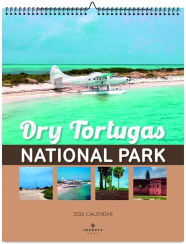 Dry Tortugas National Park 2026 Wall Calendar – Stunning Photography – 12-Month Nature Scenery – National Park Series – 8.5x11 Wire-O Hanging Planner in Saudi Arabia