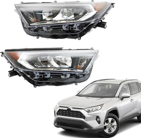 munirater 1 Pair Headlights Replacement for Rav 4 LE XLE 2019 2020 2021 2022 Headlamp Assembly Driver and Passenger Side 811100R140 | 811500R140 in Kuwait