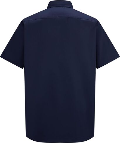 Mens Work Shirt Short Sleeve Durable Button Down Utility Shirts with Two Chest Pockets Wrinkle-Resistant in Saudi Arabia