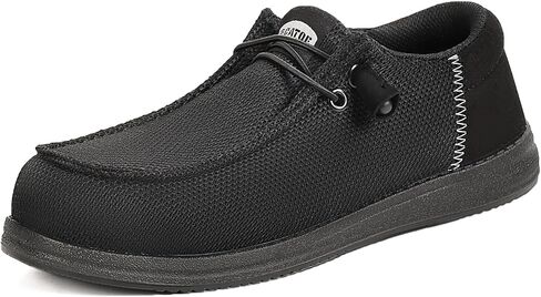 Composite Toe Shoes for Men Slip On Safety Work Shoes for Men Lightweight Composite Toe Loafers Mens Comfortable Safety Tennis Sneakers in Saudi Arabia