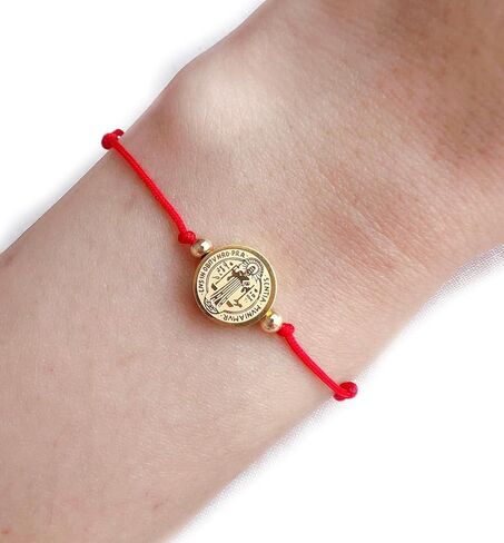 Saint Benedict Bracelet, Saint Benedict Medal Bracelet, Saint Benedict Medal, Saint Benedict, Brazalete San Benito, Handmade in Kuwait