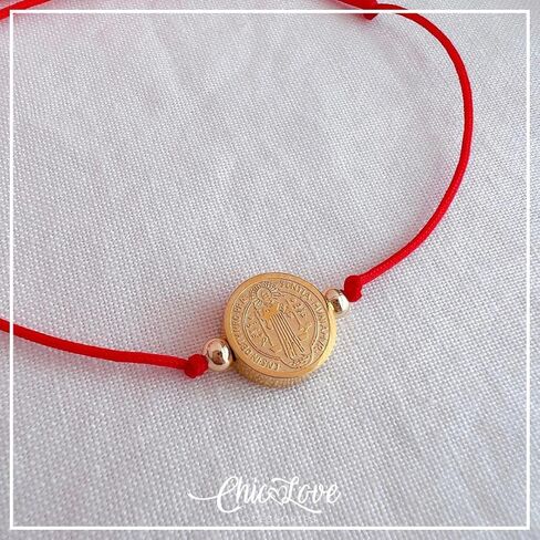 Saint Benedict Bracelet, Saint Benedict Medal Bracelet, Saint Benedict Medal, Saint Benedict, Brazalete San Benito, Handmade in Kuwait