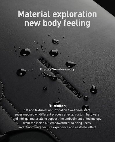 Muzee Slim Laptop Backpack for Men & Women, Leather Commuter Backpack, 15.6" Lightweight Waterproof Anti-Theft Daypack for Office & Casual Outings in Kuwait