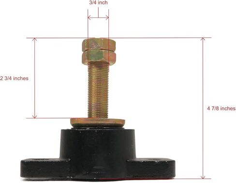 Front Engine Mount (1) - 3/4" Mercruiser Marine Power Replaces Part 66284A2 330200 Distance Between mounting Holes is 4" Each mounting Hole is 1/2" I.D. in Saudi Arabia