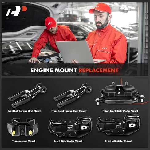 A-Premium Engine Motor Mount and Transmission Mount Kit Compatible with Chevrolet Impala 2000 2001 2002 2003 2004 2005, 6-PC Set in Saudi Arabia