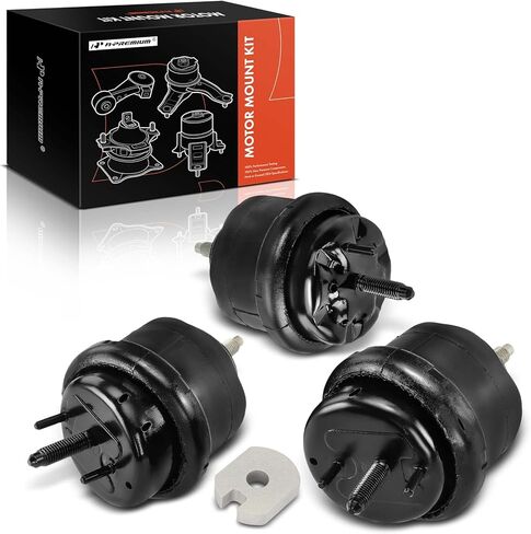 A-Premium 3PCS Engine Motor Mount and Transmission Mount Kit Compatible with Ford Five Hundred, Freestyle & Mercury Montego, 2005 2006 2007, 3.0L, Replace# 5F9Z6068A, 5F9Z6038BA in Saudi Arabia