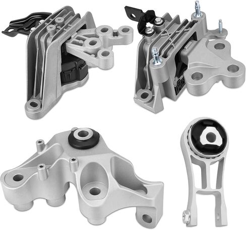 4PCS Engine Motor Mount and Transmission Mount Compatible with 2017-2024 Chrysler Pacifica 2020-2024 Chrysler Voyager, Replace 68224744AB, 68485537AA, 68224742AD, 68224742AC in Kuwait