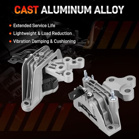 4PCS Engine Motor Mount and Transmission Mount Compatible with 2017-2024 Chrysler Pacifica 2020-2024 Chrysler Voyager, Replace 68224744AB, 68485537AA, 68224742AD, 68224742AC in Kuwait