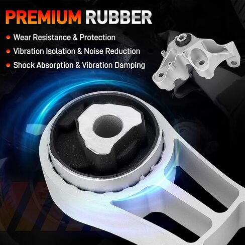 4PCS Engine Motor Mount and Transmission Mount Compatible with 2017-2024 Chrysler Pacifica 2020-2024 Chrysler Voyager, Replace 68224744AB, 68485537AA, 68224742AD, 68224742AC in Kuwait