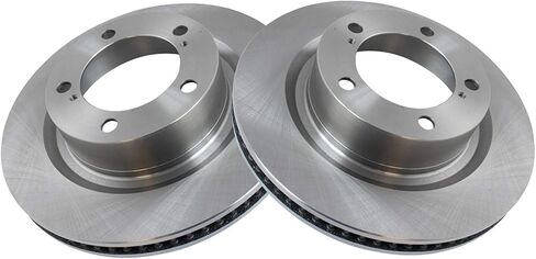 TRQ Front Brake Rotor Set Vented Compatible with 2016-2021 Lexus LX570 2016-2021 Toyota Land Cruiser 2008-2022 Sequoia 2007-2021 Tundra in Saudi Arabia