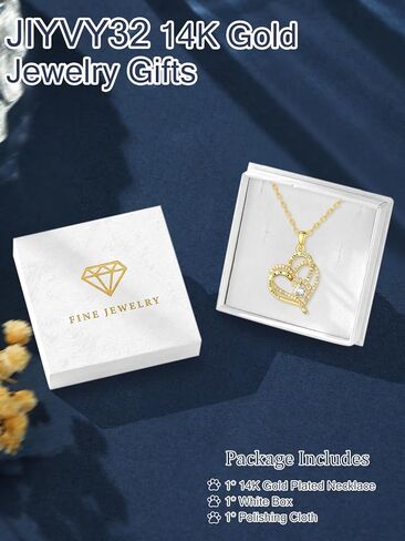 14K Gold Dog Breed Paw Print Necklace For Women Simulated Diamond Paw Heart Pendant Necklace Memorial Jewelry Gift For Dog Mom Lovers Birthday Valentine's Mother's Day Christmas in Saudi Arabia