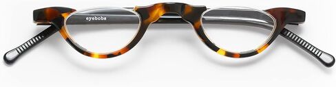 eyebobs Topless Unisex Premium Readers, Tokyo Tortoise Front with Black Temples, 3.00 Magnification in Saudi Arabia