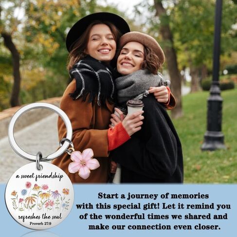 Friendship Gifts for Women Christian Friendship Gifts for Women Best Friend Gift for Women Girls Bestie Friendship Keychain Inspirational Birthday Christmas Easter Gift Ideas Bible Verse Accessories in Kuwait