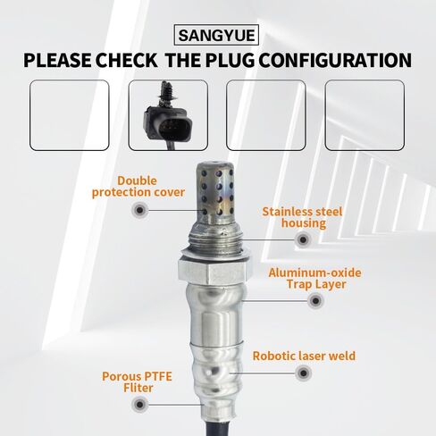 Upstream Oxygen O2 Sensor 1 for 2009-2014 Ford F-150 Expedition 3.5L/4.6L/5.0L/5.4L/6.2L; 2015-2019 Transit-150/250/350/350H 3.5L; 2012-2017 Hyundai Accent Veloster Rio Soul 1.6L in Saudi Arabia