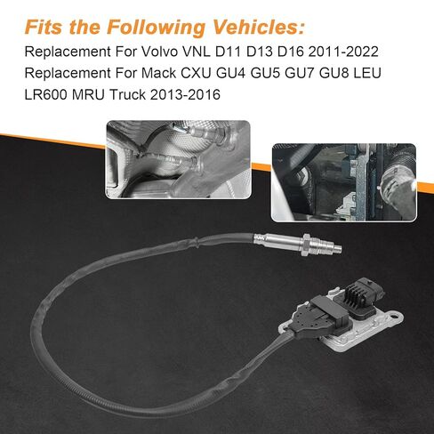 22303390 22303391 Inlet Outlet Nox Nitrogen Oxygen Sensor Replacement for Volvo VNL D11 D13 D16 Mack CXU GU4 GU5 2011-2022 in Saudi Arabia