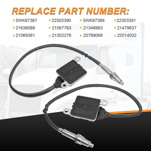 22303390 22303391 Inlet Outlet Nox Nitrogen Oxygen Sensor Replacement for Volvo VNL D11 D13 D16 Mack CXU GU4 GU5 2011-2022 in Saudi Arabia