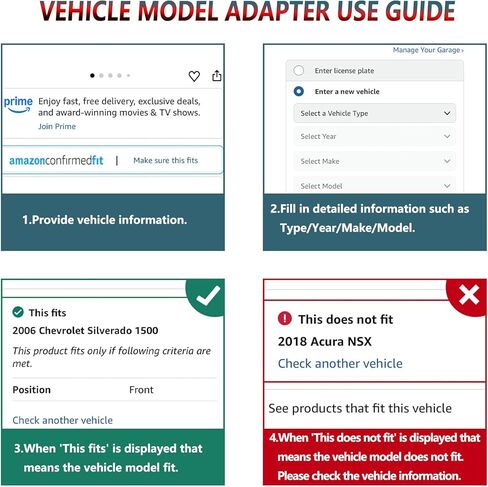 Front Rear Brake Pads for 2013-2019 Ford Explorer/Flex/Taurus/Police Interceptor Sedan, for 13-18 Police Interceptor Utlity, for 14-18 SpecialService Police Sedan, for 2013-2016 Lincoln MKS/MKT in Kuwait
