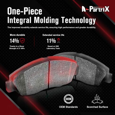 A-Patrix 8X Ceramic Brake Pads and Drum Brake Shoes Front Rear Brakes Kit fits Toyota Sienna 3.0L 1998-2003 in Saudi Arabia