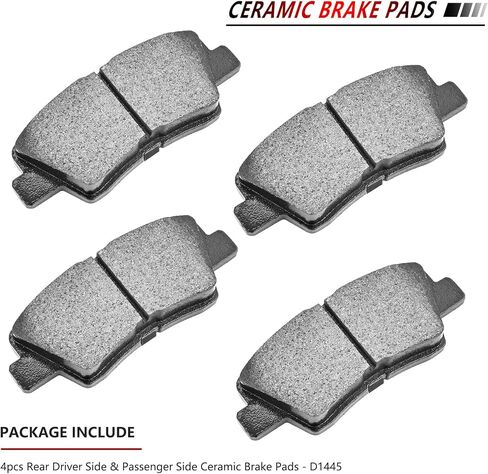 JLEO D1444 D1445 Ceramic Brake Pads Front Rear Driver and Passenger Side for 2011-2015 Hyundai Sonata,2011-2016 Kia Optima 2.4L 8pcs in Saudi Arabia