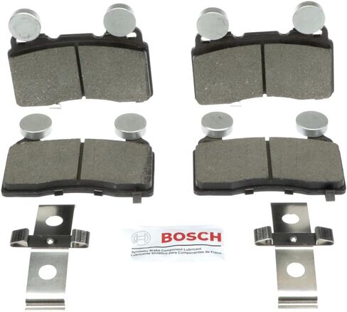 BOSCH BC1474 QuietCast Premium Ceramic Disc Brake Pad Set - Compatible with Select Cadillac CT6, CTS, ELR, XTS; Chevrolet Camaro, Corvette, SS; Tesla Model S; FRONT in Saudi Arabia