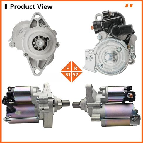 محرك بدء التشغيل متوافق مع Honda Civic 1998-2005 ولـ Acura EL1998-2005-1.6L 1.7L-Replace#31200-P2E-A51,31200-PLM-A51,SM442-32,SM44208,SM442-32-36, 410-54115,91-26-2038,17741ن,17741 in Saudi Arabia