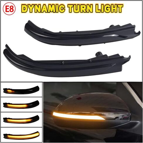 Hacreyatu LED Dynamic Turn Signal Light For Kia K5 Optima MK4 JF Rearview Mirror Sequential Blinker Indicator 2016 2017 2018 2019 2020 in Saudi Arabia