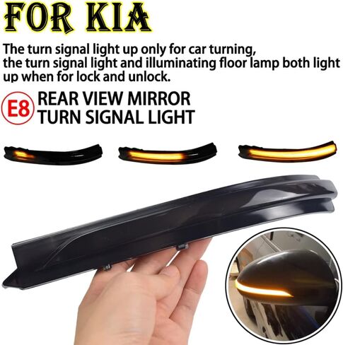 Hacreyatu LED Dynamic Turn Signal Light For Kia K5 Optima MK4 JF Rearview Mirror Sequential Blinker Indicator 2016 2017 2018 2019 2020 in Saudi Arabia