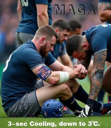 جهاز العلاج البارد الفوري بمكعبات الثلج الذكية لتخفيف الآلام والأوجاع واستعادة العضلات، آلة العلاج بالتبريد المحمولة بدون استخدام اليدين مع تسخين الضغط البارد للرياضيين الرياضيين في الهواء الطلق (أزرق) in Kuwait