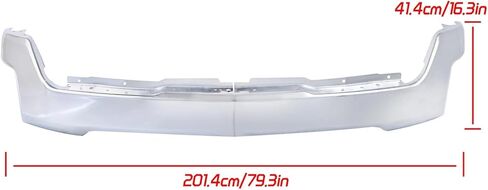 المصد الأمامي من الفولاذ الكروم لسيارة 2019 2020 2021 2022 تشيفي سيلفرادو 1500 LT LTZ مع فتحات مستشعر مساعد الوقوف GM1002874 (يأتي في قطعتين) in Kuwait