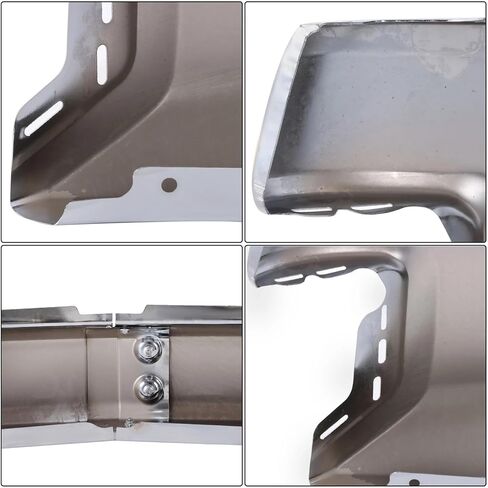 المصد الأمامي من الفولاذ الكروم لسيارة 2019 2020 2021 2022 تشيفي سيلفرادو 1500 LT LTZ مع فتحات مستشعر مساعد الوقوف GM1002874 (يأتي في قطعتين) in Kuwait