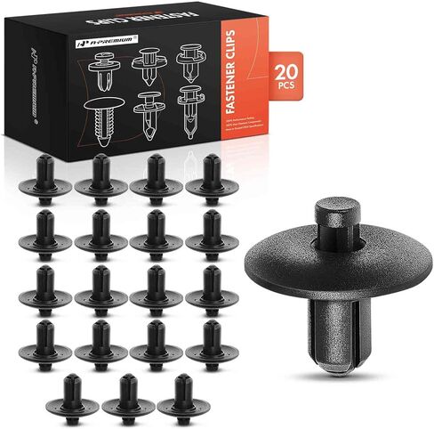 A-Premium 7.5mm Nylon Fender & Hood Insulation Retainer Fastener Push Pin Clips Bulk Clips 30-Pack 2.11oz Compatible with Audi A4 Q5 A5 Q3 A8 TT A4 A5 Quattro A8 Quattro SQ5 Allroad S4 S5 S8 in Saudi Arabia