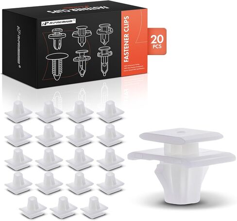 A-Premium Nylon Lower Outer Door Weatherstrip Retainer Clips Push-In Fasteners - Bulk Pack of 20 (1.76 oz), Compatible with Honda CR-V CRV 2002-2019 - Wear Resistant in Saudi Arabia