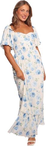 Petal & Pup Devon Maxi Short Sleeve Dress - Summer Song L in Saudi Arabia