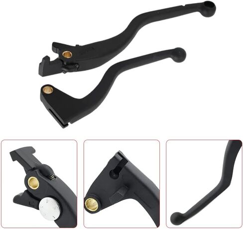 Riloer Brake and Clutch Lever Set, Motorcycle Parts, Motorcycle Clutch and Brake Levers, Compatible with Triumph Trident 660 2021-2023, Black 2PCS in Saudi Arabia